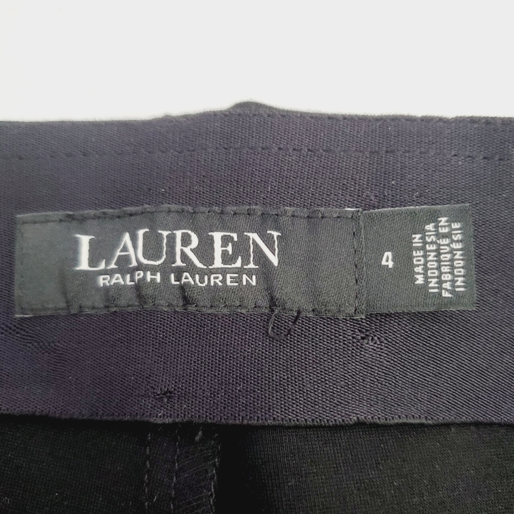 Lauren Ralph Lauren Leggings Faux Leather Front - Picture 3 of 9